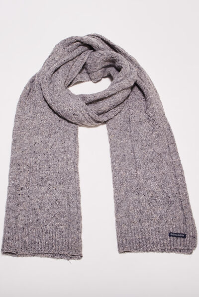 Écharpe gris homme