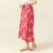 Jupe longue portefeuille rouge femme