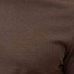 T-shirt droit col rond manches courtes marron homme