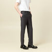 Pantalon slim cigarette gris fonc&eacute; homme