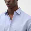 Chemise manches longues bleu gris homme