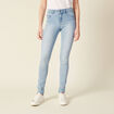 Jeans jegging denim bleach femme