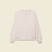 Sweat droit manches longues beige femme