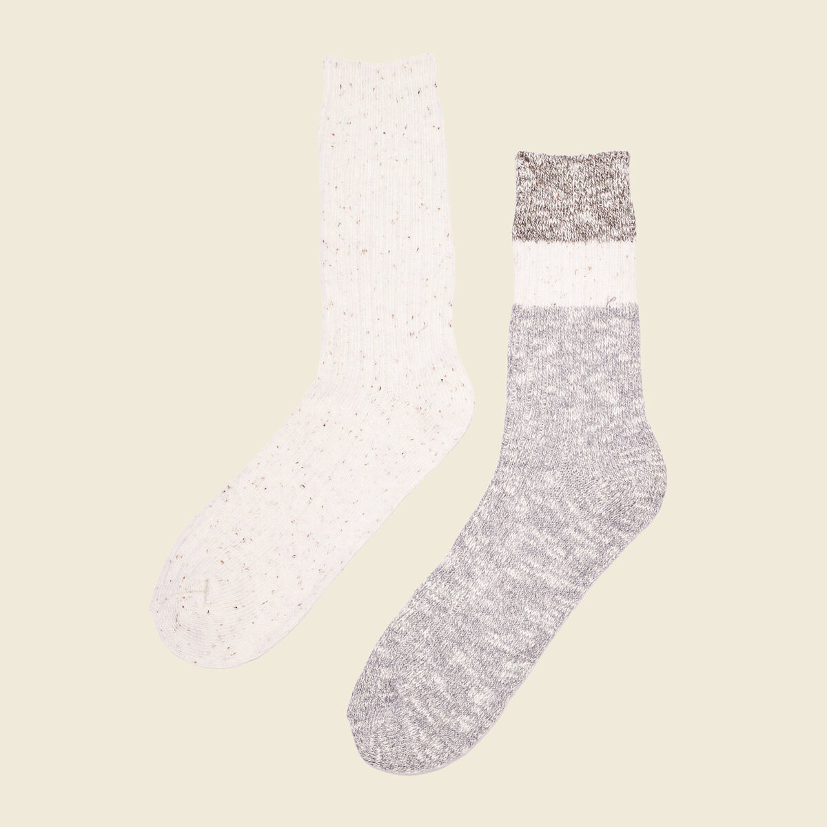 Lot 2 paires chaussettes gris homme