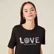 T-shirt SmileyWorld noir femme