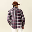 Chemise manches longues prune homme