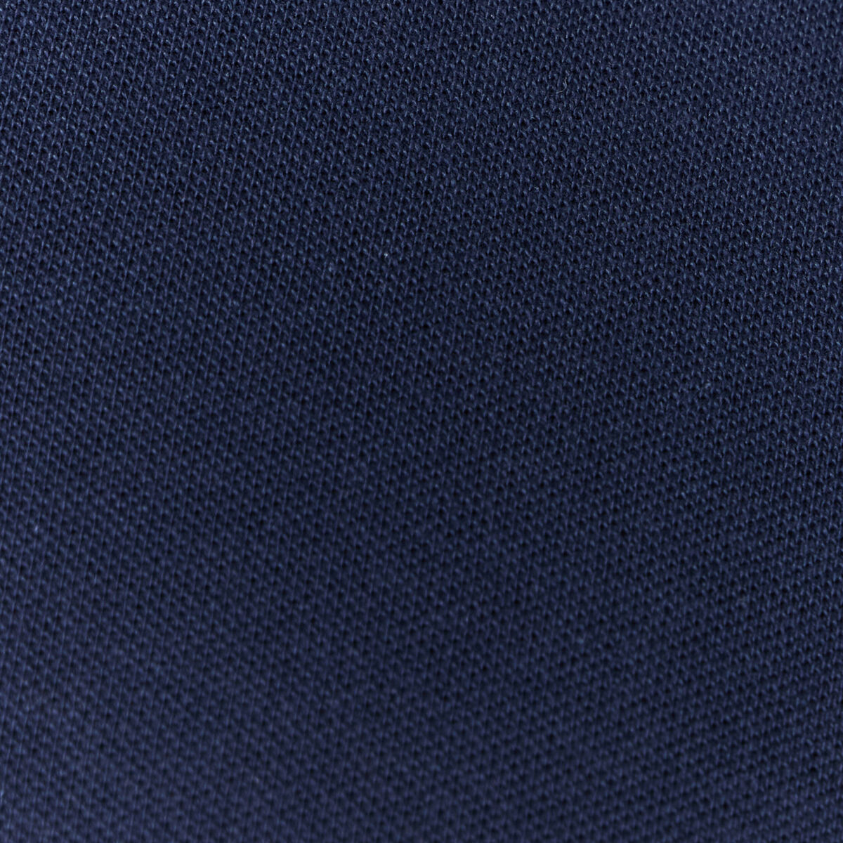 Polo cintr&eacute; en coton manches courtes bleu marine homme