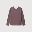 T-shirt manches longues mauve homme