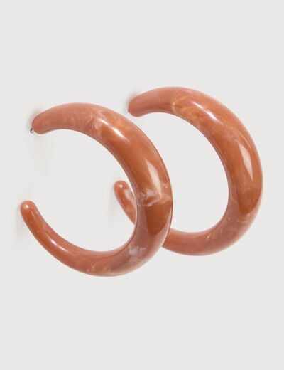 Cr&eacute;oles marron clair femme