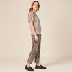 T-shirt éco-responsable ecru femme