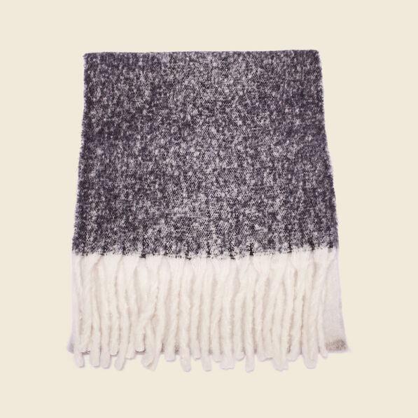 echarpe a franges gris homme Écharpe à franges gris homme
