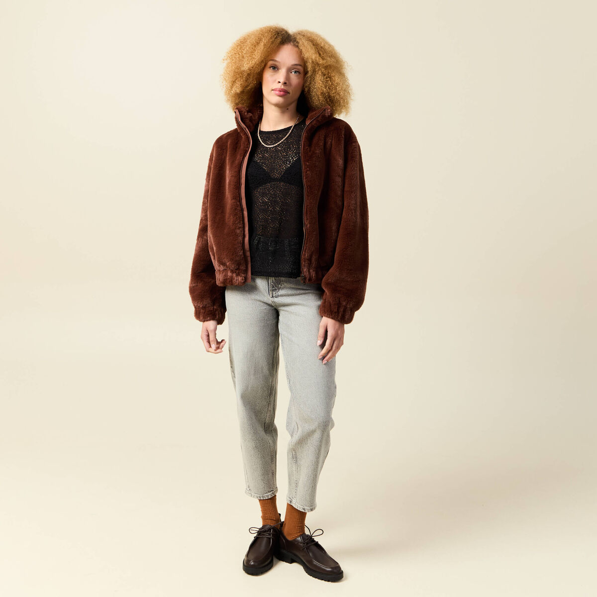 T-shirt manches courtes noir femme