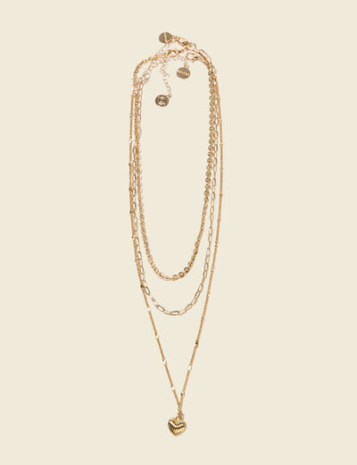 Collier couleur or femme