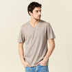 T-shirt manches courtes homme vert kaki homme