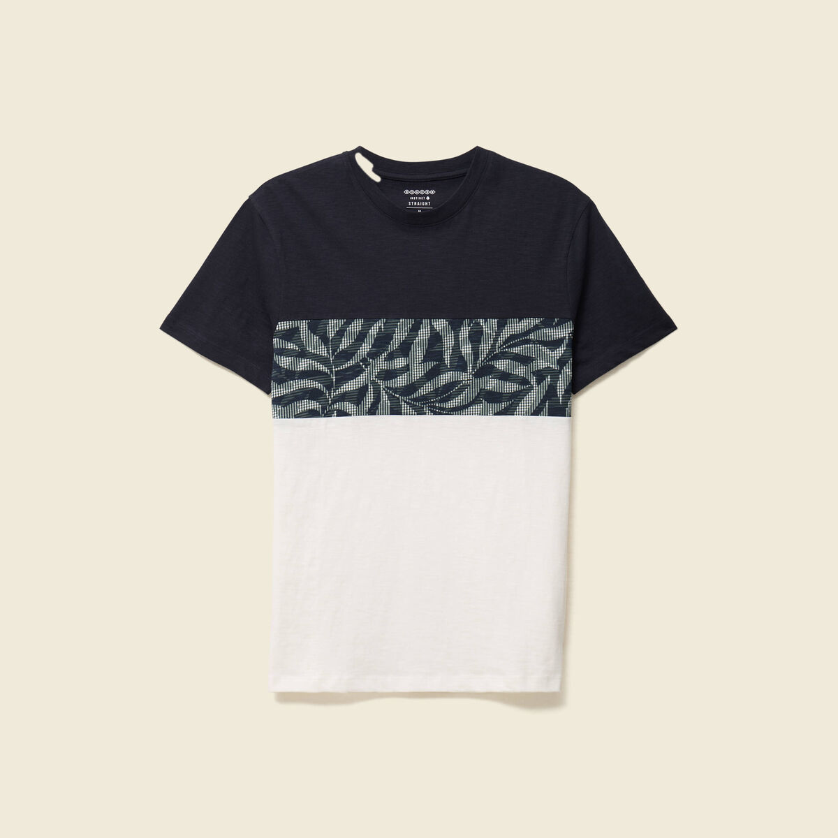T-shirt manches courtes bleu marine homme