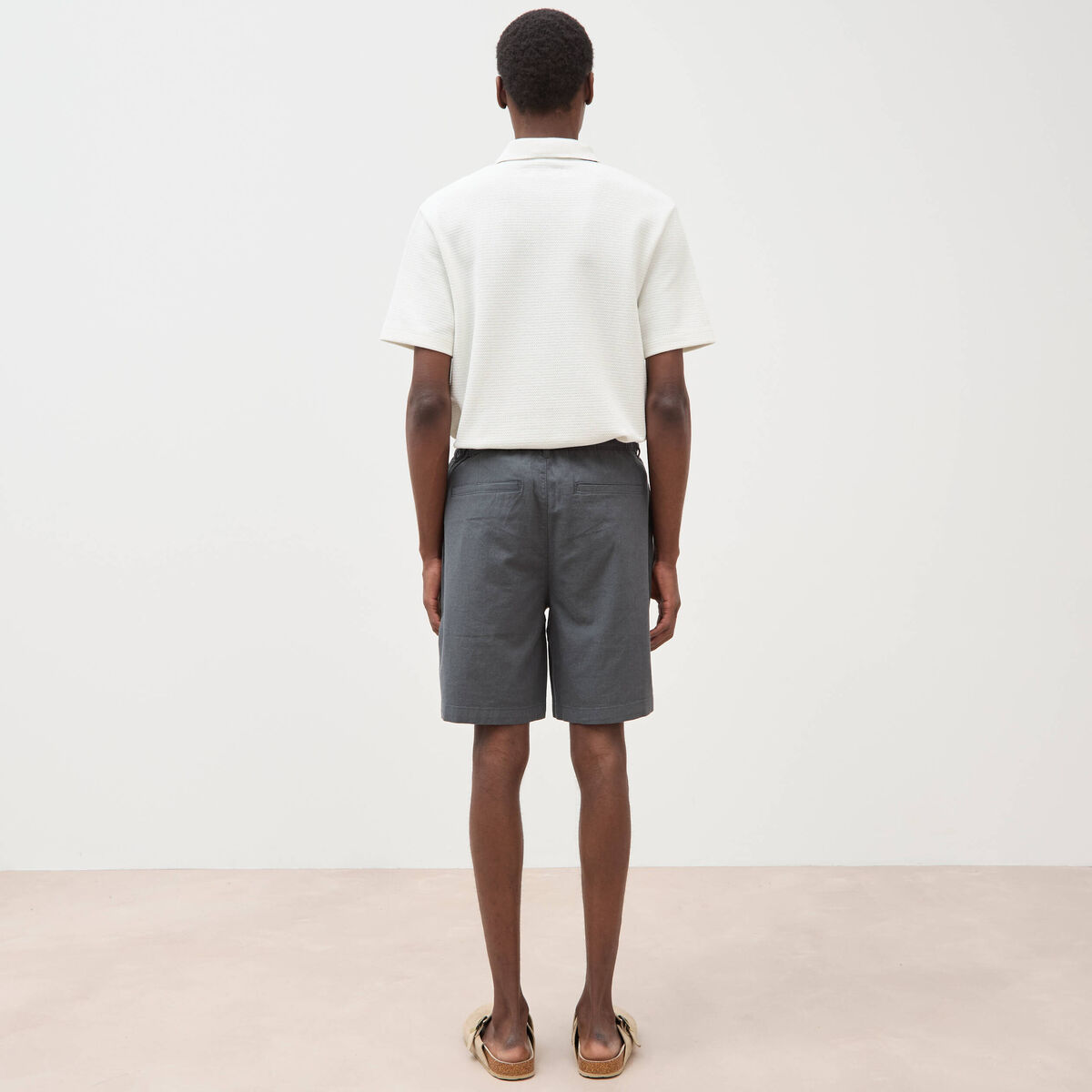 Bermuda vert kaki homme