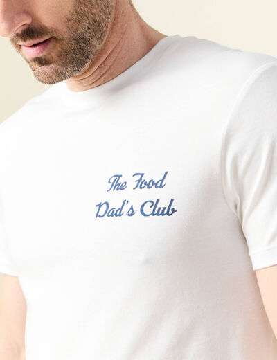 T-shirt manches courtes blanc homme