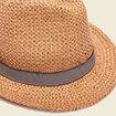 Chapeau d'&eacute;t&eacute; tress&eacute; sable homme