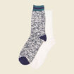 Lot 2 paires chaussettes vert foncé homme