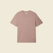 T-shirt éco-responsable marron cognac homme