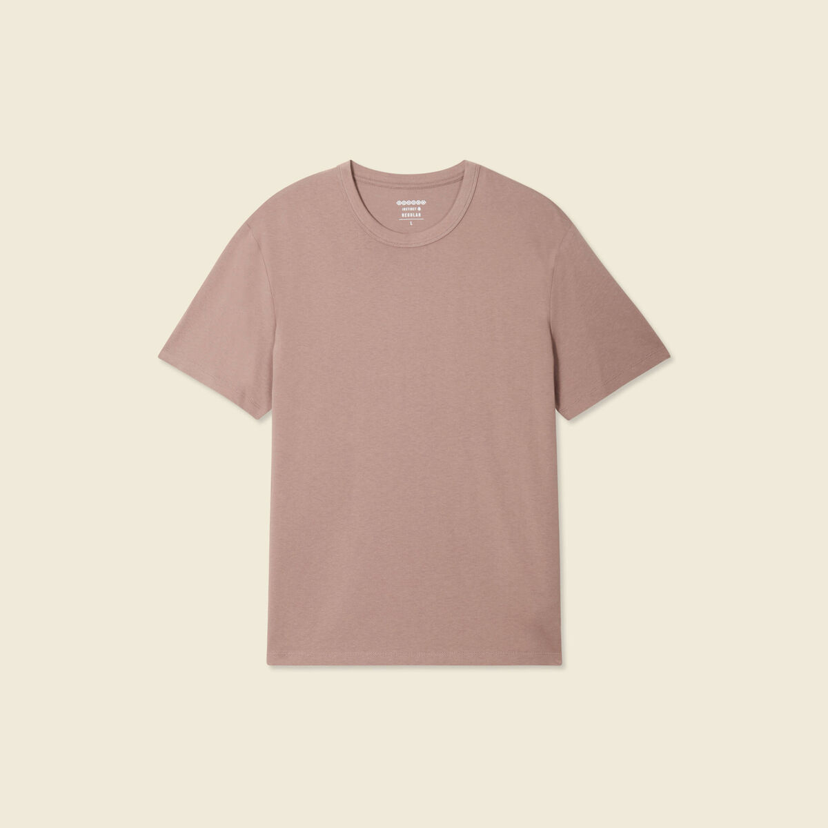 T-shirt éco-responsable marron cognac homme