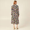 Robe midi droite multicolore femme