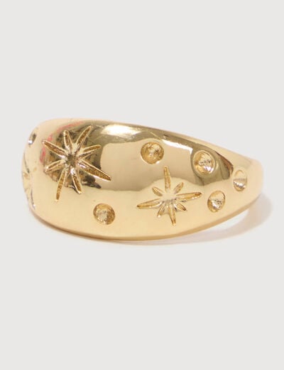 Bague couleur or femme