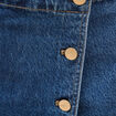 Jupe-short taille haute en jeans denim stone femme