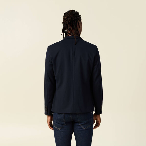 Veste blazer cintrée bleu marine homme