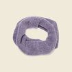 Snood tricoté fabriqué en France gris foncé femme