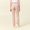 Pantalon chino cigarette rose clair femme
