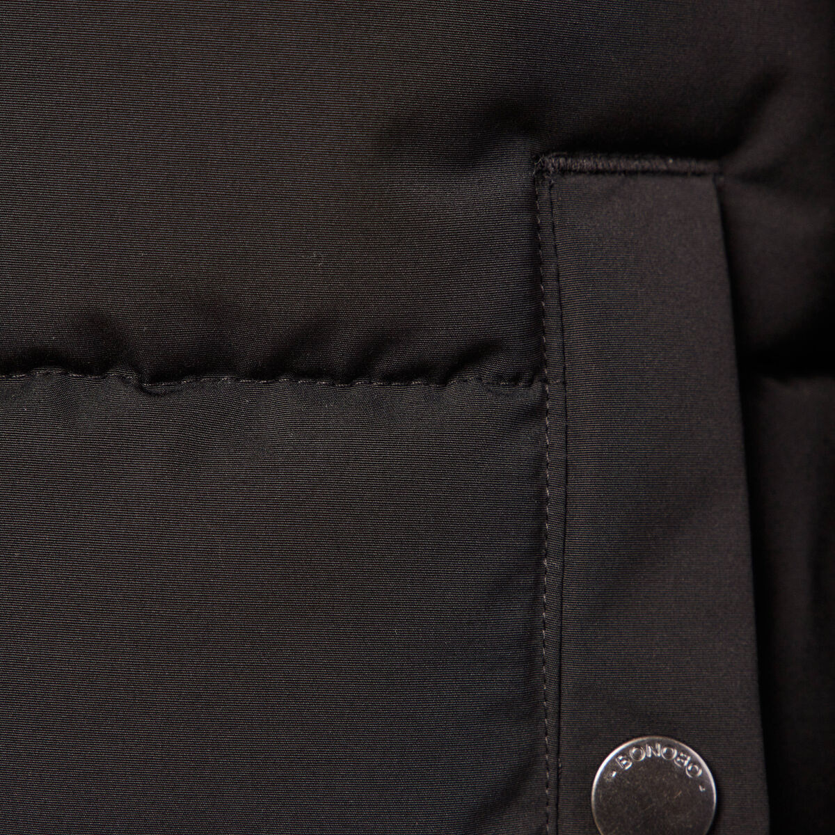 Doudoune à capuche cachée noir homme