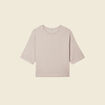 T-shirt à manches courtes creme femme