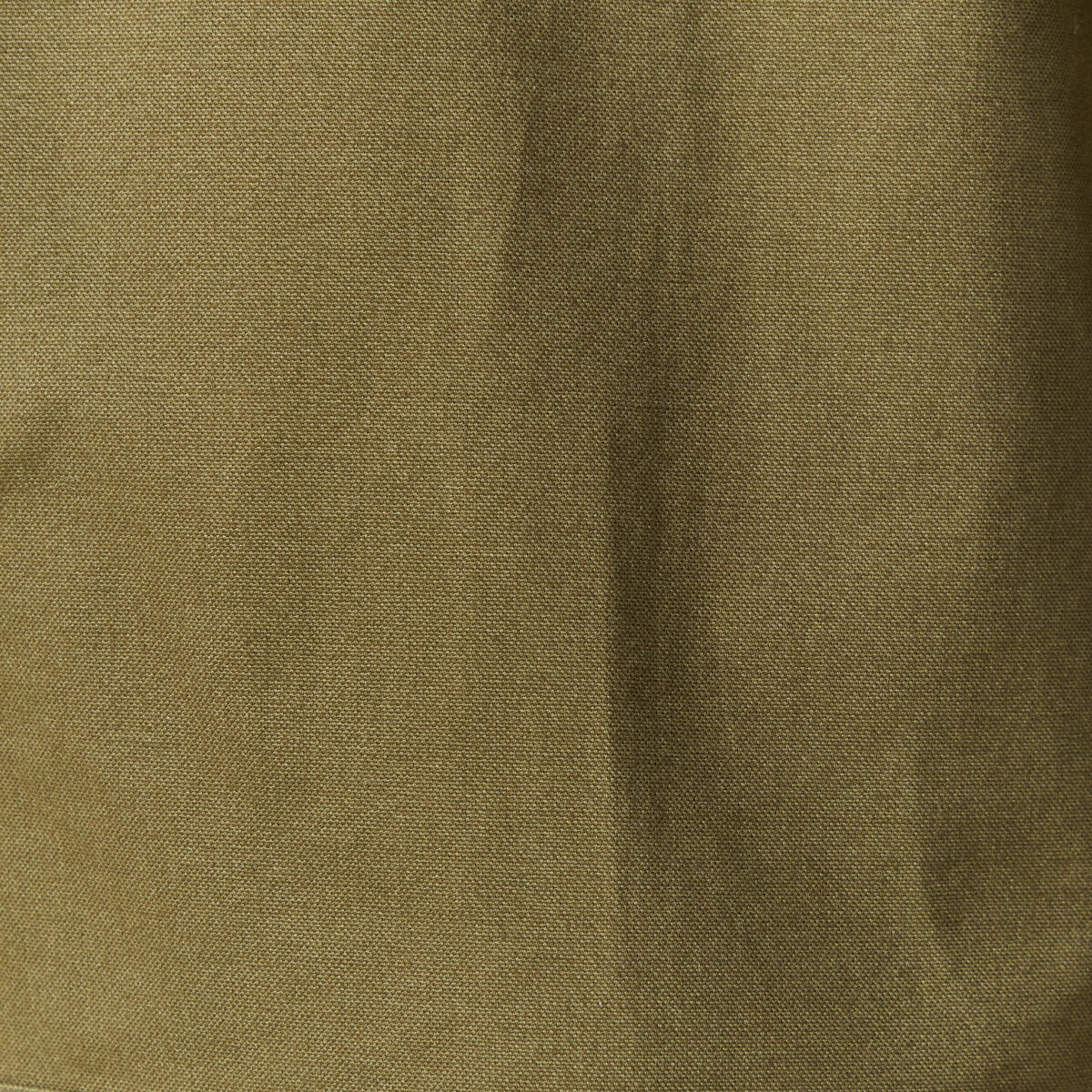 Blouson droit court en coton vert kaki homme