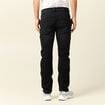 Jeans straight 5 poches denim noir homme