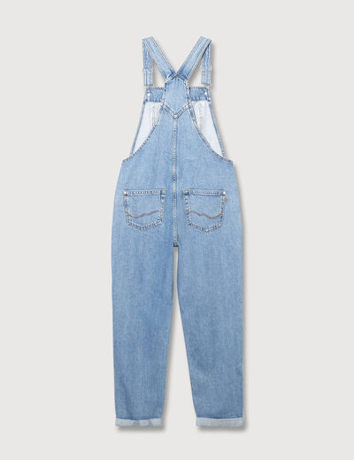 Salopette en jean denim stone femme