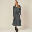 Jupe longue évasée noir femme