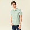 Polo éco-responsable vert homme