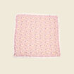 Foulard carré satin ecru femme