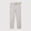 Chino coupe droite longueur 32 gris homme