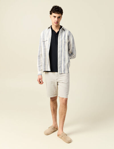 Polo manches courtes noir homme