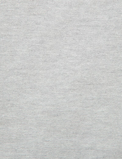 Sweat droit col rond manches longues gris clair homme