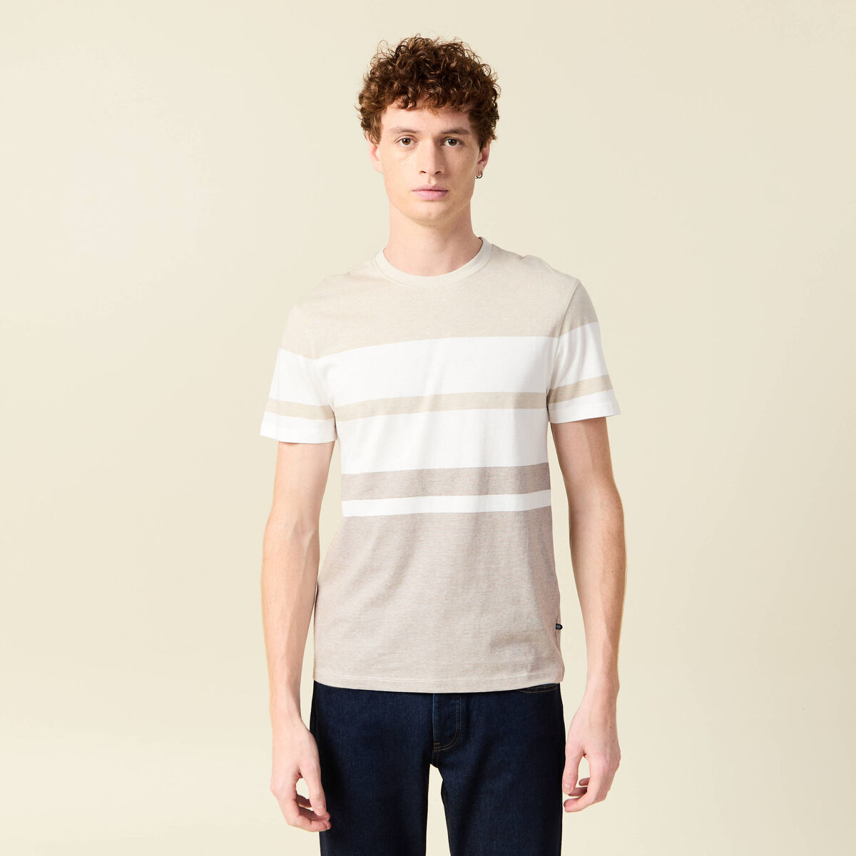 T-shirt manches courtes gris homme
