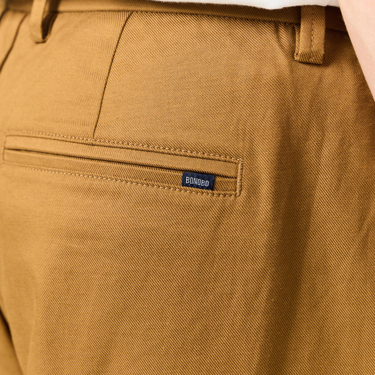 Pantalon chino droit beige homme