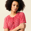 T-shirt manches courtes rouge femme