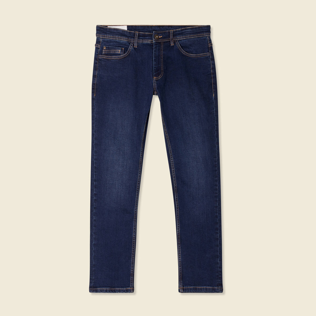 Jeans slim éco-responsable denim brut homme