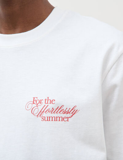 T-shirt en coton blanc homme