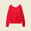Pull manches longues rose framboise femme