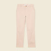Pantalon chino cigarette rose clair femme