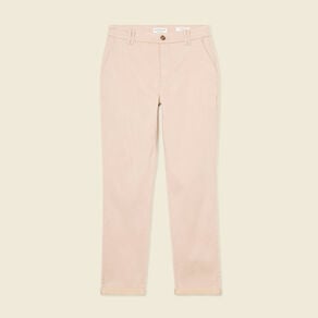 pantalon chino cigarette rose clair femme Pantalon chino cigarette rose clair femme